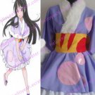 K-ON Akiyama Mio Purple Kimono Cute Cosplay Costume