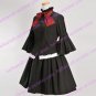 K-ON! Akiyama Mio Black Long Sleeves Shirt and Skirt Uniform Cloth Cosplay Costume