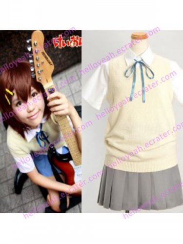K-ON! Lovely School Uniform Suit for Summer Cosplay Costume