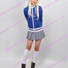 Lovely K-ON Bule Coat School Uniform Cosplay Costume