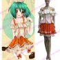 Macross Frontier Ranka Lee White and Orange Performe Cosplay Costume
