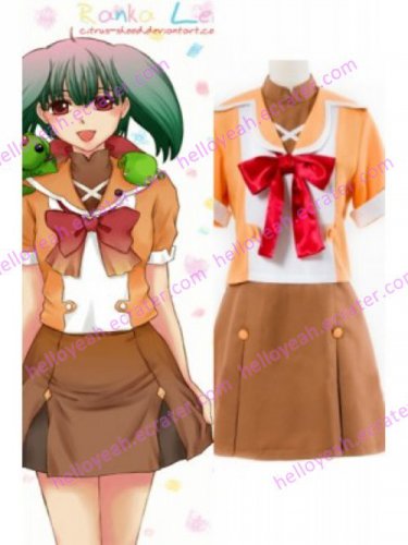 Ranka Lee Lovely School Uniform Cosplay Costume from Macross Frontier