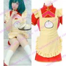 Ranka Lee Red Maid Cosplay Costume from Macross Frontier