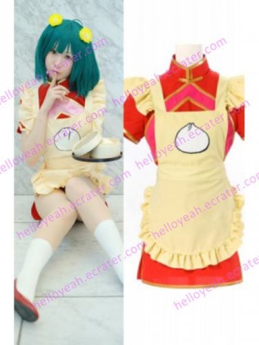 Ranka Lee Red Maid Cosplay Costume from Macross Frontier