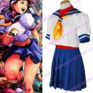 Street Fighter Sailor Suit Halloween Cosplay Costume