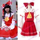 Hakurei Reimu White and Red Cosplay Costume from TouhouProject