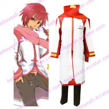Vocaloid Akaito Red and White Cosplay Costume