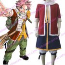 Red Fairy Tail Natsu Dragneel Cosplay Costume