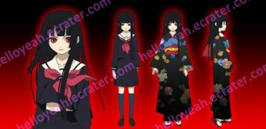 Hell Girl Ai Enma Halloween Cosplay wig