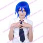 Cosplay Wig Inspired by Synthetic Fiber Blue Medium