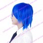 Cosplay Wig Inspired by Synthetic Fiber Blue Medium