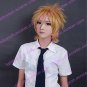 Cosplay Wig Inspired by Synthetic Fiber Golden Short