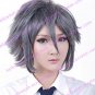 Cosplay Wig Inspired by Synthetic Fiber Gray Medium