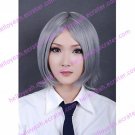 Cosplay Wig Inspired by Synthetic Fiber Silver Medium