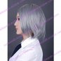 Cosplay Wig Inspired by Synthetic Fiber Silver Medium
