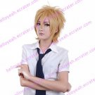 Cosplay Wig Inspired by Synthetic Fiber Yellow Short