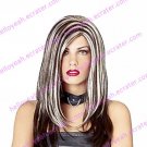 Halloween Wig Inspired by Black and White Mixed Color Rock Royalty