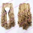 Lolita Curly Wig Inspired by Brown Gradient Cute Double Ponytail 70cm Princess