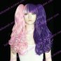 Lolita Curly Wig Inspired by Pink and Purple Mixed Color 60cm Sweet with Fringe