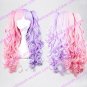 Lolita Curly Wig Inspired by Pink and Purple Mixed Color Ponytail 70cm Sweet