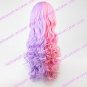 Lolita Curly Wig Inspired by Pink and Purple Mixed Color Ponytail 70cm Sweet