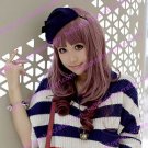 Lolita Curly Wig Inspired by Zipper Pink and Brown Mixed Color 65cm Sweet