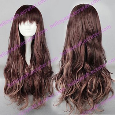 Lolita Wave Wig Inspired by Zipper Brown Mixed Color 75cm Sweet