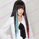 Lolita Wig Inspired by Black Highlights 70cm Long Punk