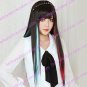 Lolita Wig Inspired by Black Highlights 70cm Long Punk