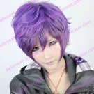 Lolita Wig Inspired by Fashion Zipper Purple 30cm Punk