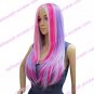 Lolita Wig Inspired by Harajuku Mixed Color 60cm Punk