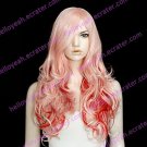 Lolita Wig Inspired by Hot Baby Pink and Red Mixed Color 60cm Punk