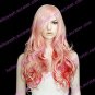 Lolita Wig Inspired by Hot Baby Pink and Red Mixed Color 60cm Punk