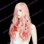 Lolita Wig Inspired by Hot Baby Pink and Red Mixed Color 60cm Punk