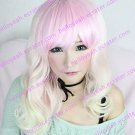 Lolita Wig Inspired by Lovely Vicky Zipper White and Pink Mixed 55cm Cosplay