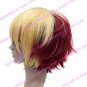 Lolita Wig Inspired by Zipper Golden and Wine Red Mixed Color 45cm Punk