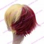 Lolita Wig Inspired by Zipper Golden and Wine Red Mixed Color 45cm Punk