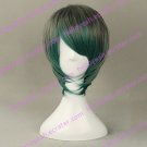 Peafowl Style Gray and Green Gradient 35cm Oji Lolita Wig