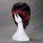 Punk Style Black and Red Mixed Color 35cm Oji Lolita Wig