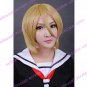 Synthetic Fiber Yellow Medium Cosplay Wig