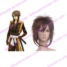 Hakuouki Shinsengumi Kitan Okita Souji Brown 35cm Nylon Cosplay Wig
