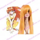 Golden 80cm Neon Genesis Evangelion Hino Rei Anime Nylon Cosplay Wig
