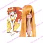 Golden 80cm Neon Genesis Evangelion Hino Rei Anime Nylon Cosplay Wig