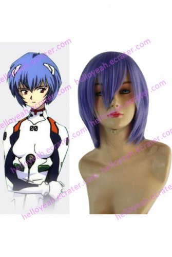 Neon Genesis Evangelion Ayanami Rei Cosplay Wig