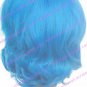 Light Blue Starry Sky Mizushima Iku 40cm Nylon Cosplay Wig
