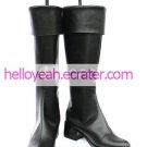 Black 2 Heel Akatsubaki Infinite Stratos Faux Leather Cosplay Shoes