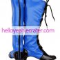 Black And Blue Kuroshitsuji Cosplay Imitated Leather Boots