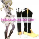 Black And Yellow Puella Magi Madoka Magica 2'' Heel Faux Leather Cosplay Shoes