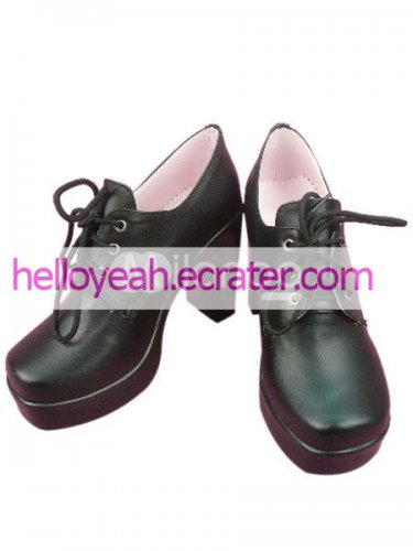 Black Butler Ciel Imitated Leather Rubber Cosplay Shoes