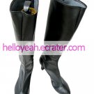 Black Cosplay Imitated Leather Boots